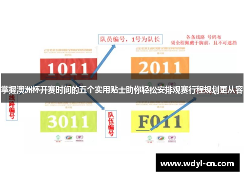 掌握澳洲杯开赛时间的五个实用贴士助你轻松安排观赛行程规划更从容 掌握澳洲杯开赛时间的五个实用贴士助你轻松安排观赛行程规划更从容